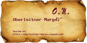 Oberleitner Margó névjegykártya
